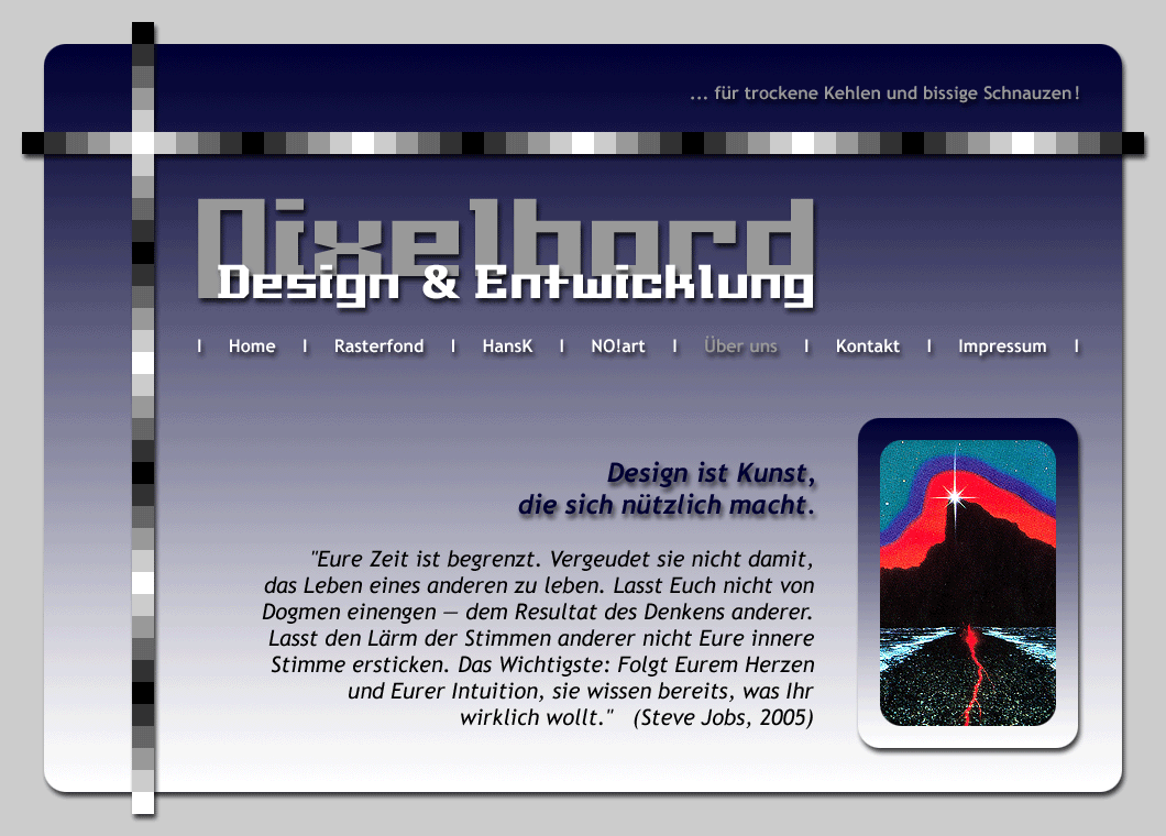 Porträtseite von Pixelbord